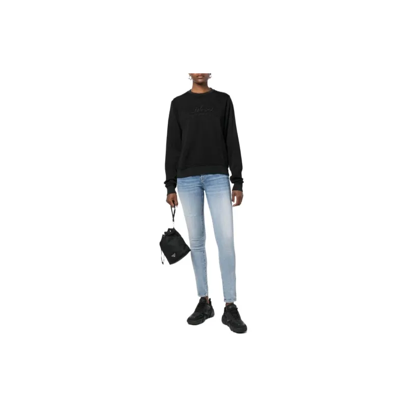 DIESEL Embroidered logo Crew Neck Sweatshirt-1