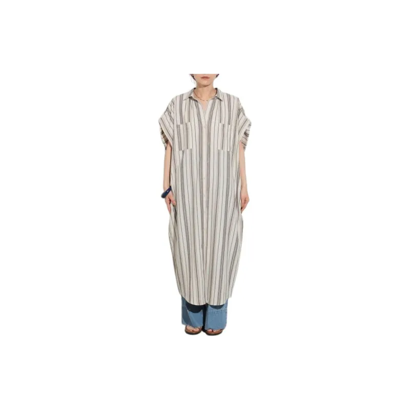 Beams Short Sleeved Dress Women's-11