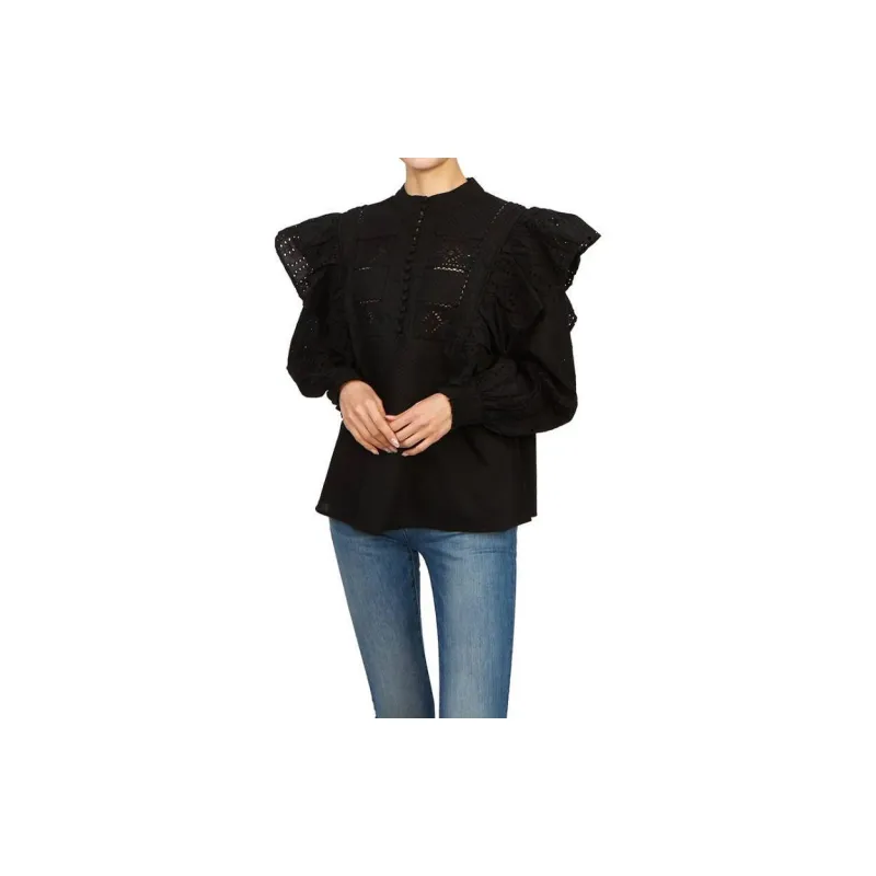 ALLSAINTS Aubrey Broderie anglaise Cotton Top-4