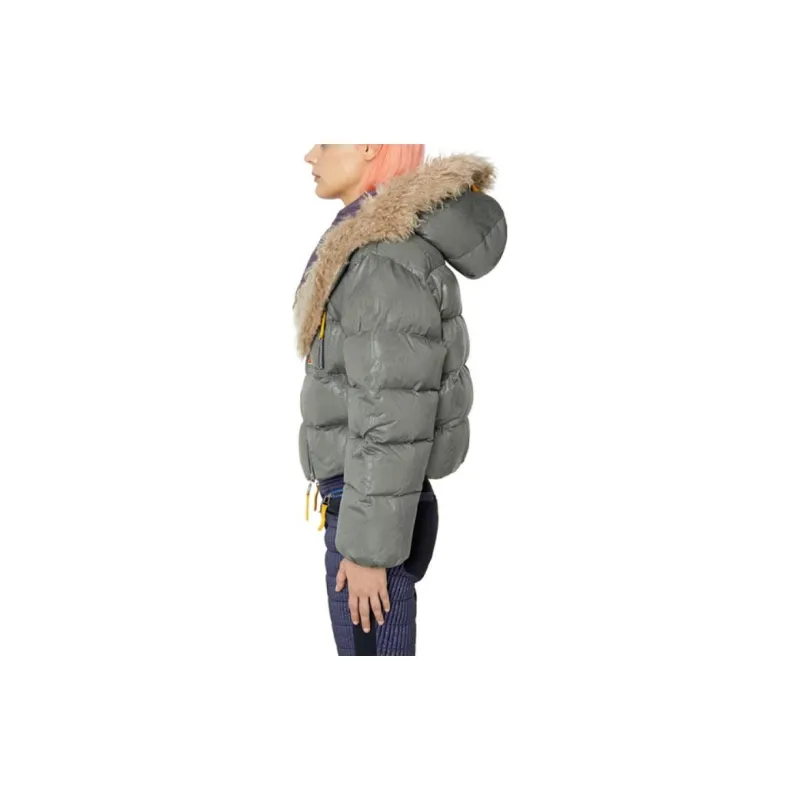 DIESEL Down Jackets Women's Light Green-3