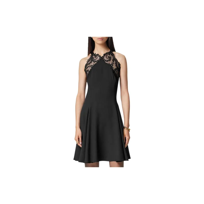 VERSACE Lace Detailed Sleeveless Mini Dress-1