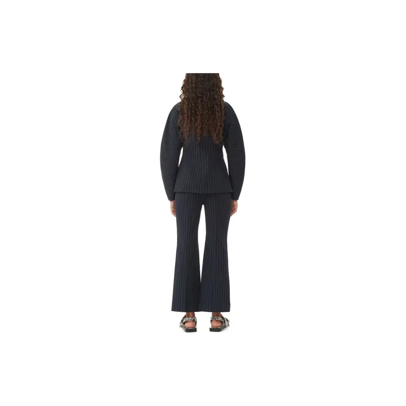 GANNI FW23 Business Suit Women's Navy Blue-2