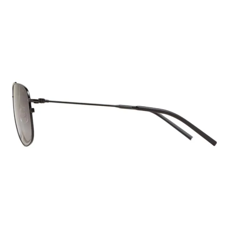 Moncler Steel Injection Molded Aviator Sunglasses Men's Black-1