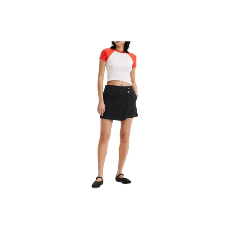 Levi’s Denim Short Skirts Women's Black-2
