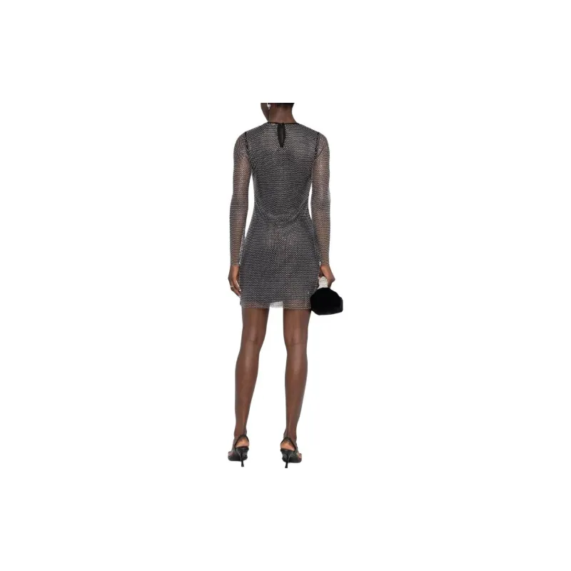 Maje Long Sleeved Dresses Women's Black-2