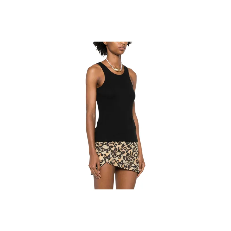 NANUSHKA Ribbed Cotton blend Tank Top-3