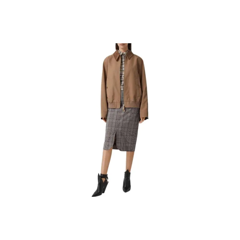 Burberry Casual Long Skirts Women's Gray-1