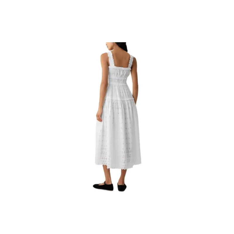 Doen X GAP DOEN Collaboration Series Slip Dresses Women's White-2