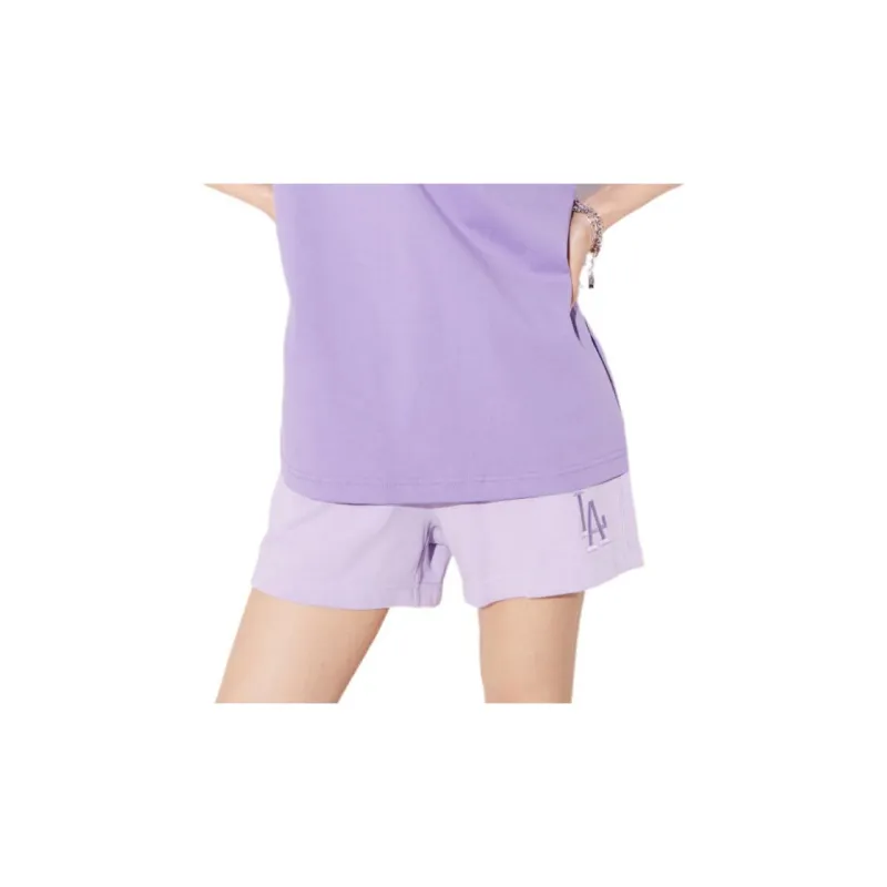 MLB Base Logo Casual Shorts Women's Light Lavender-4