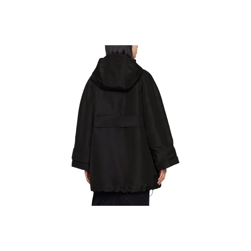 GUCCI Silk Anorak Black-3