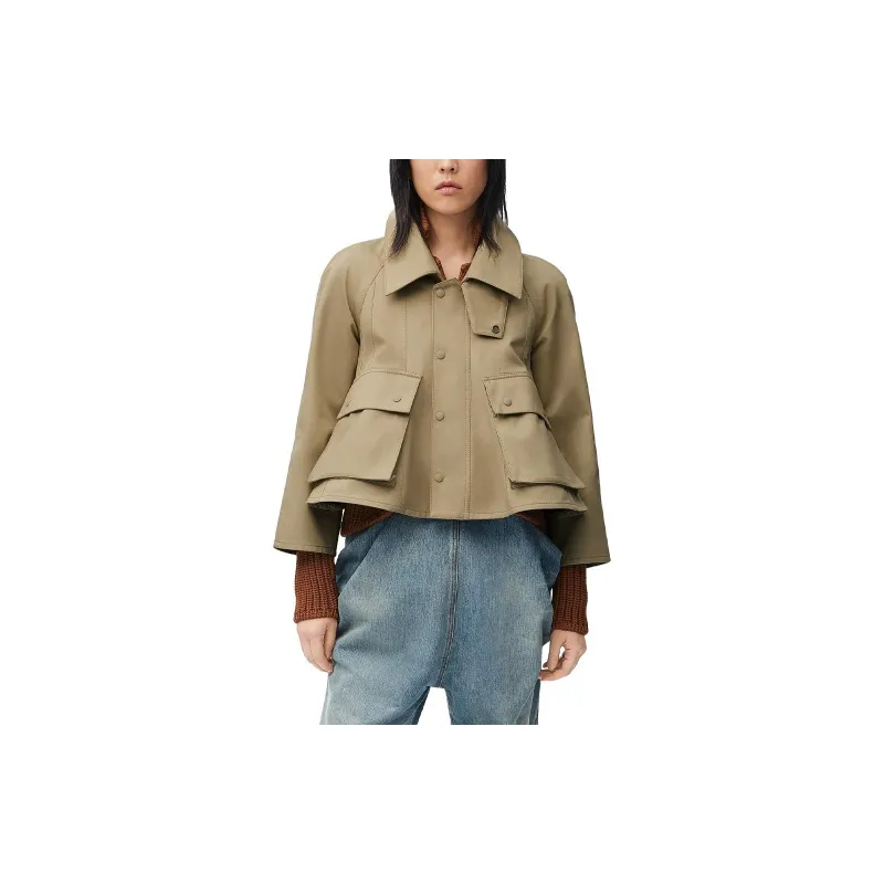 LOEWE Trapeze Jacket 'Safari/Beige/Green'-1