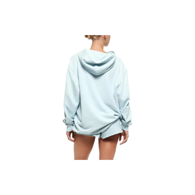 SKIMS SS24 Summer Collection FRENCH TERRY OVERSIZED ZIP UP HOODIE Sweatshirt Women's OPAL/Opal-2