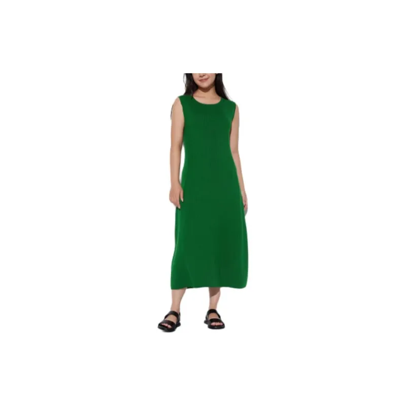 UNIQLO Sleeveless Dress Women's Green-2
