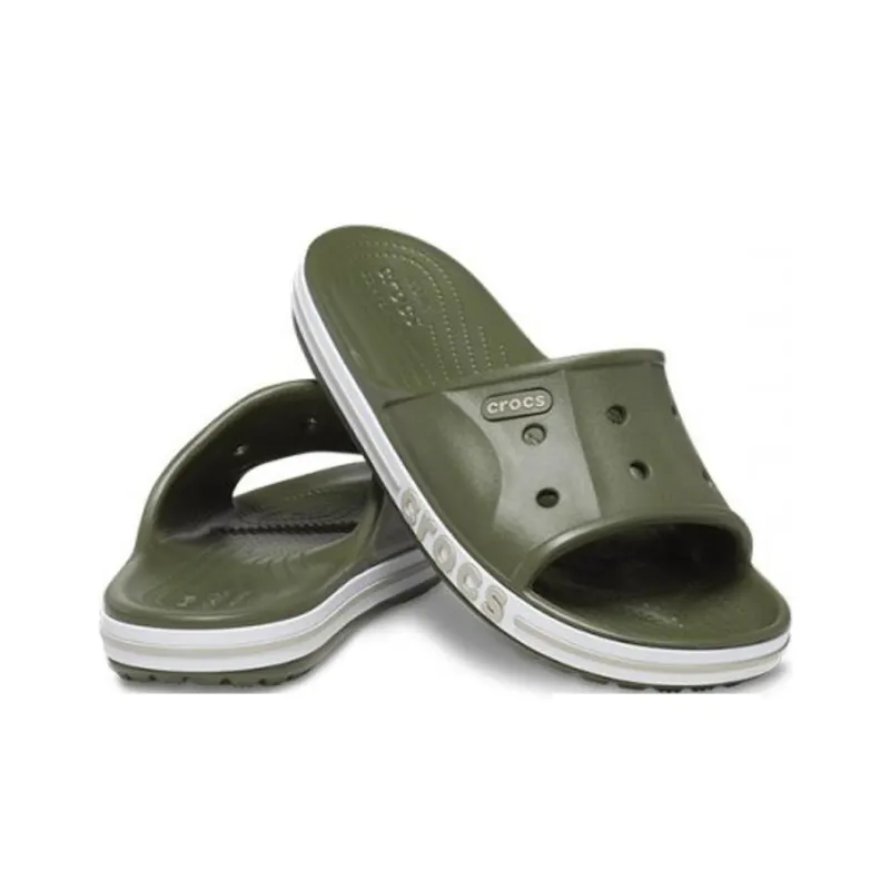 Crocs Slide Slippers Unisex Army Green-3