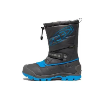 KEEN SNOW TROLL WP Anti Slip Wear Resistant High Top Kids' Outdoor Shoes Lucky Blue Teenagers