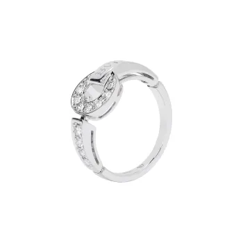 BVLGARI 2010s 18kt White Gold BVLGARI BVLGARI Diamond Ring