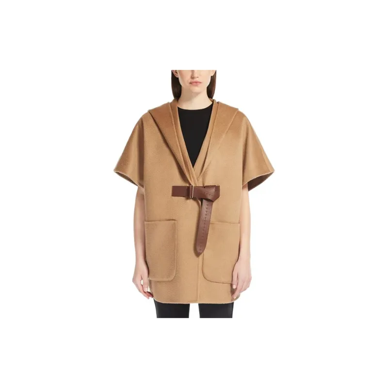 MaxMara Dorico Belt Detailed Poncho-2