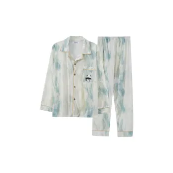 Ta Yan Winter Pajama Set Men's Green