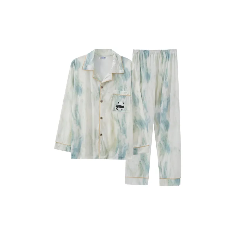 Ta Yan Winter Pajama Set Men's Green-0