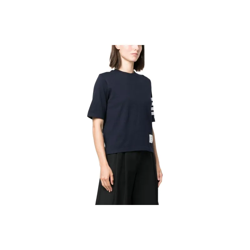 THOM BROWNE 4 Bar Stripe 2003 print T shirt-3