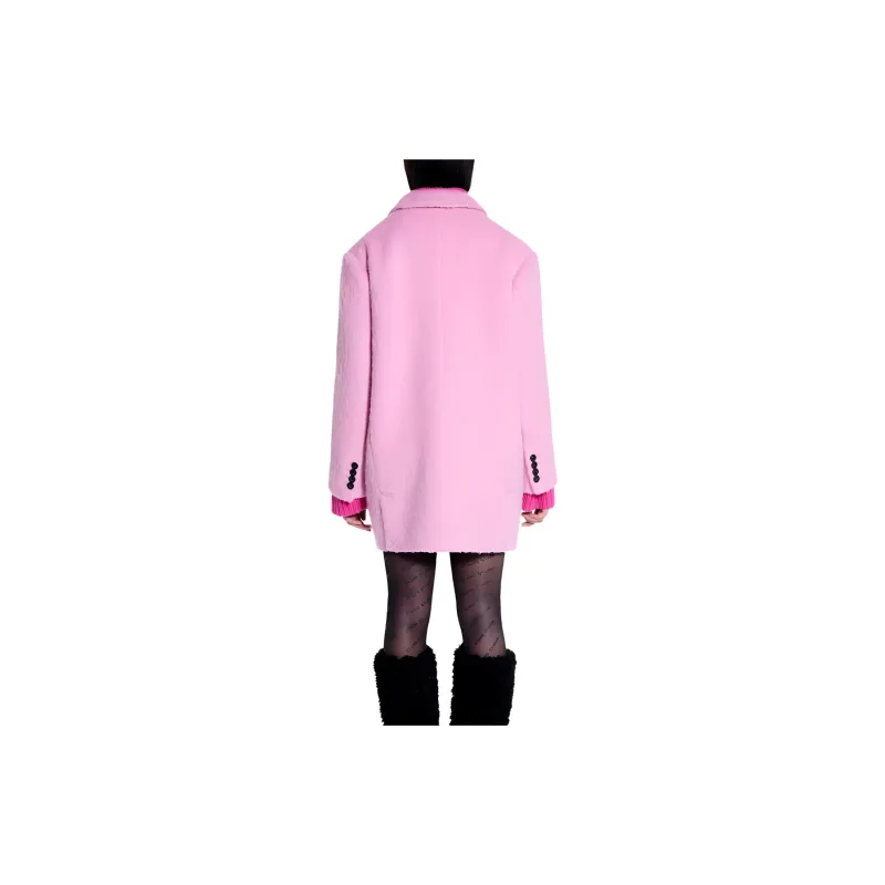 STAND STUDIO Esme Brushed Double-breasted Coat-3