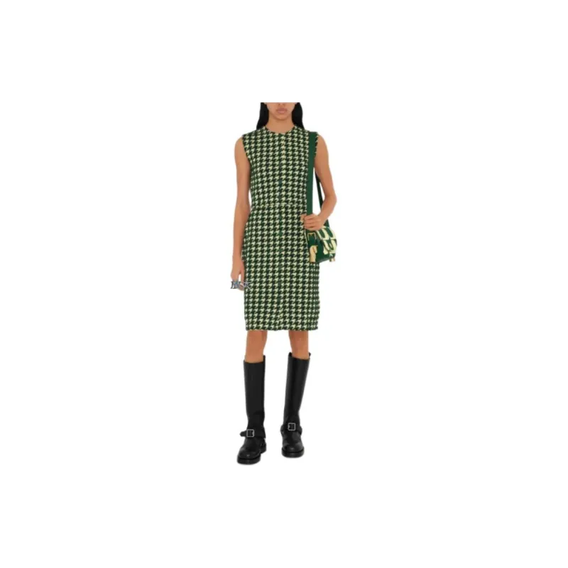Burberry SS24 Sleeveless Dress Women's Ivy Green-2