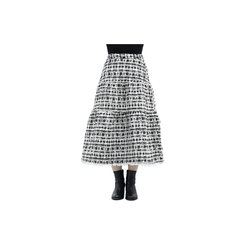 Beams Casual Long Skirt Women's Black-4