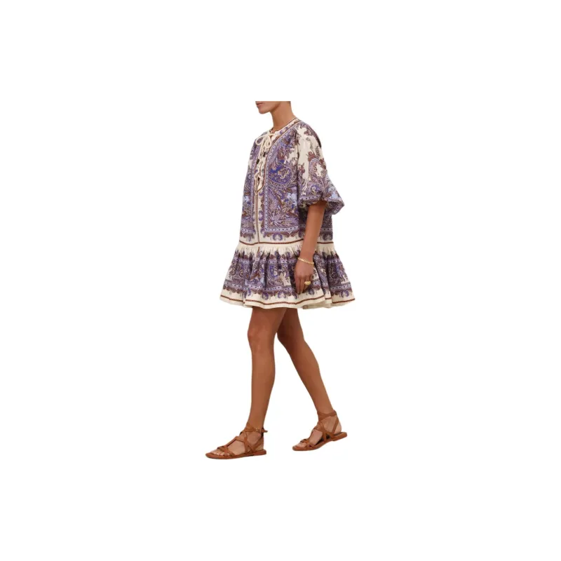 Zimmermann All Over Printed Mini Dress-3