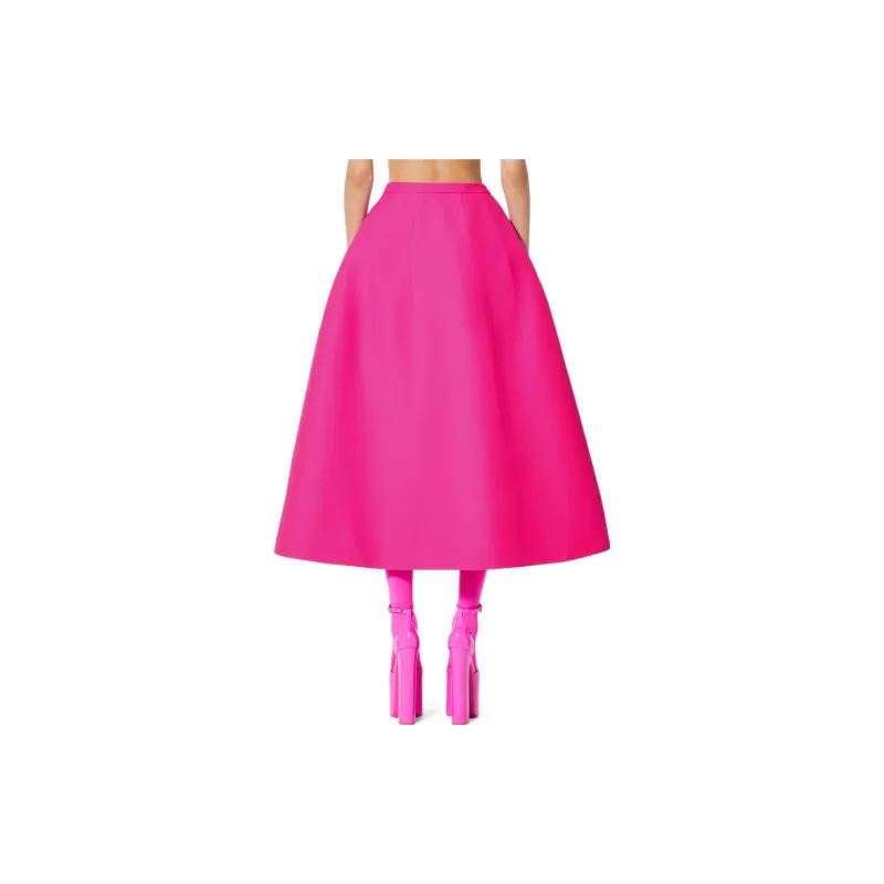 Valentino Pink Pp Collection Casual Long Skirts Women's Pink-3