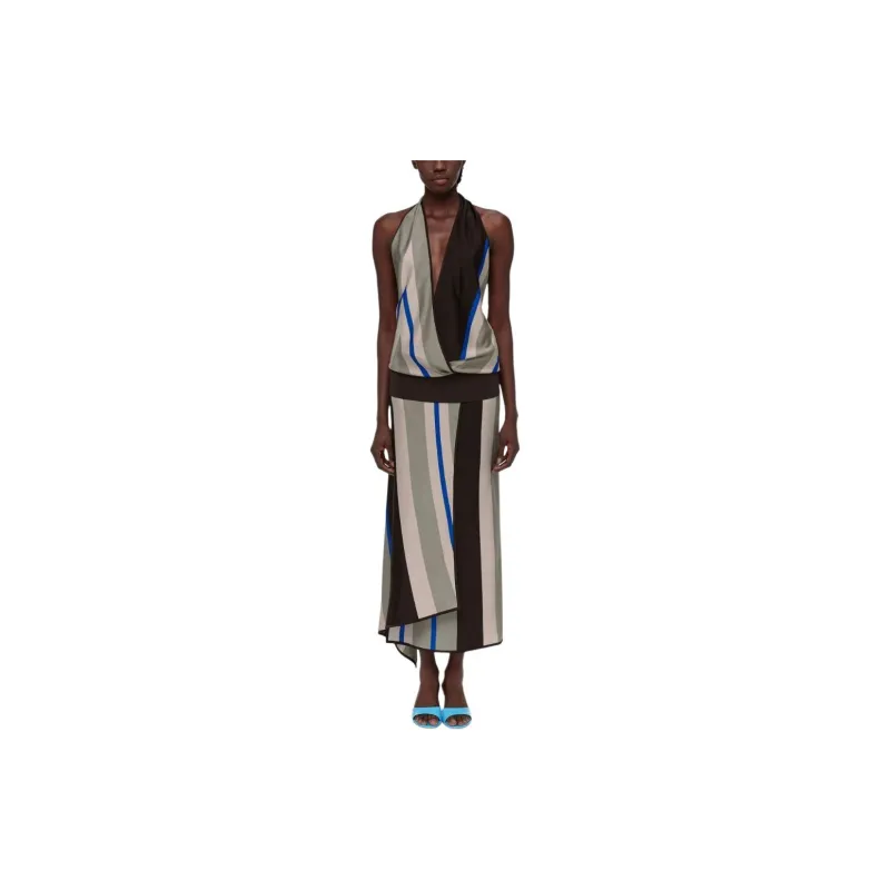 Ferragamo Asymmetric Knitted Dress-1