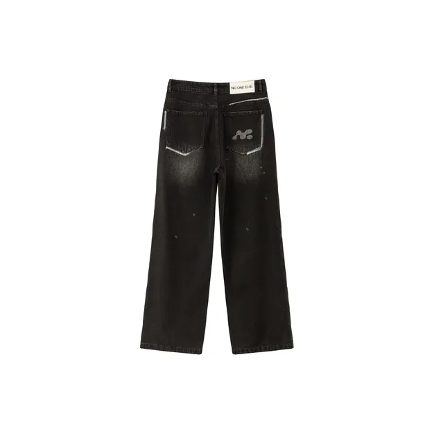 NO ONE ELSE Jeans Unisex Black-1