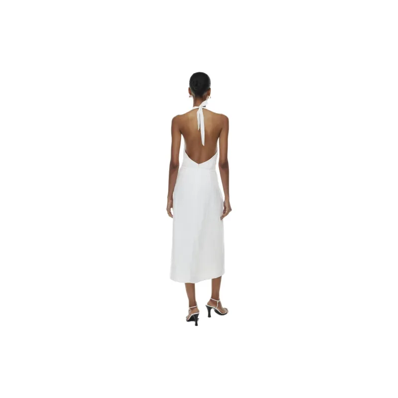 ARITZIA Babaton Catalyst Linen Dress Sleeveless Dress Women's White/White-3