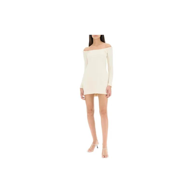 KHAITE Octavia Dress 'Bone'-3