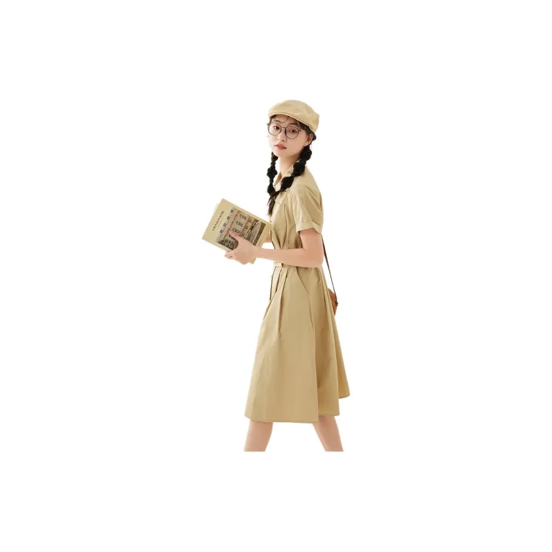 ZIHAN Short-Sleeved Dresses Women's-4
