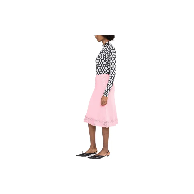 Balenciaga SS22 Casual Long Skirts Women's Pink-2