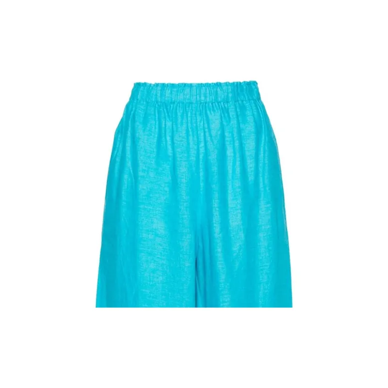 Daniela Gregis SS24 Casual Pants Women's Teal-5