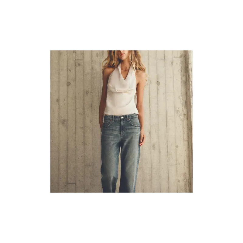 ZARA Trf Tank Tops Women's White-2