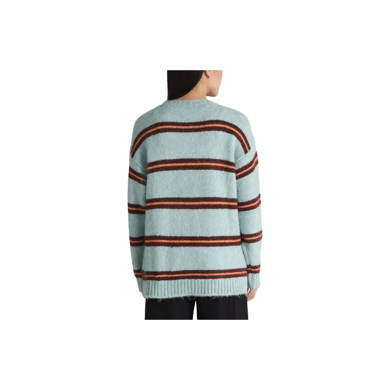 Vans Suzie Stripe Crew Sweater Knitwear Women's Dusty Gray-3