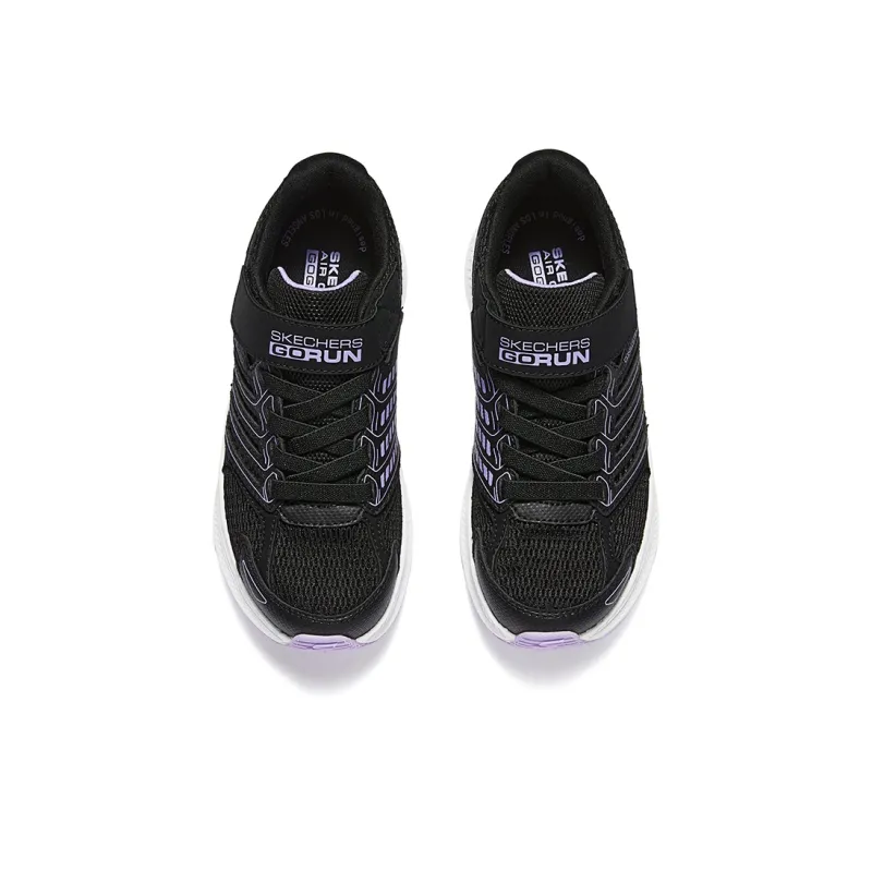 Skechers Girls Cushioning, Wear Resistant Low Top Kids Lifestyle Shoes Black Kids'-3