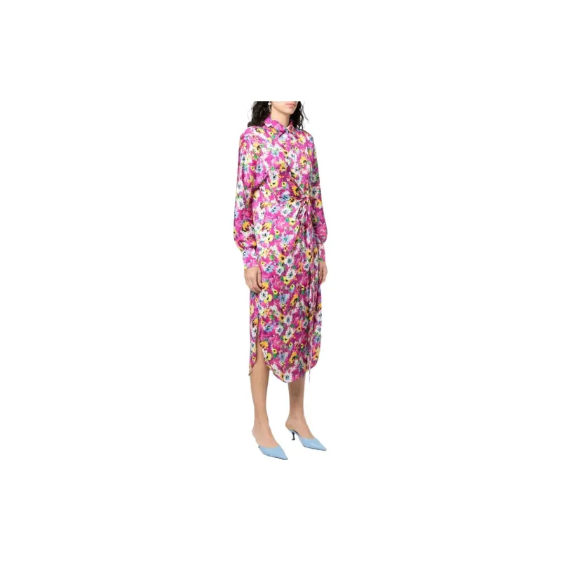 MSGM Long-Sleeved Dresses Women's Multicolor-3