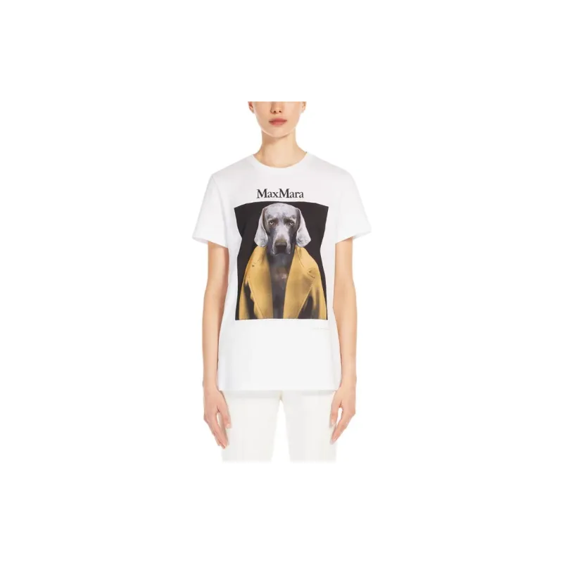MaxMara Logo Printed Crewneck T Shirt-1