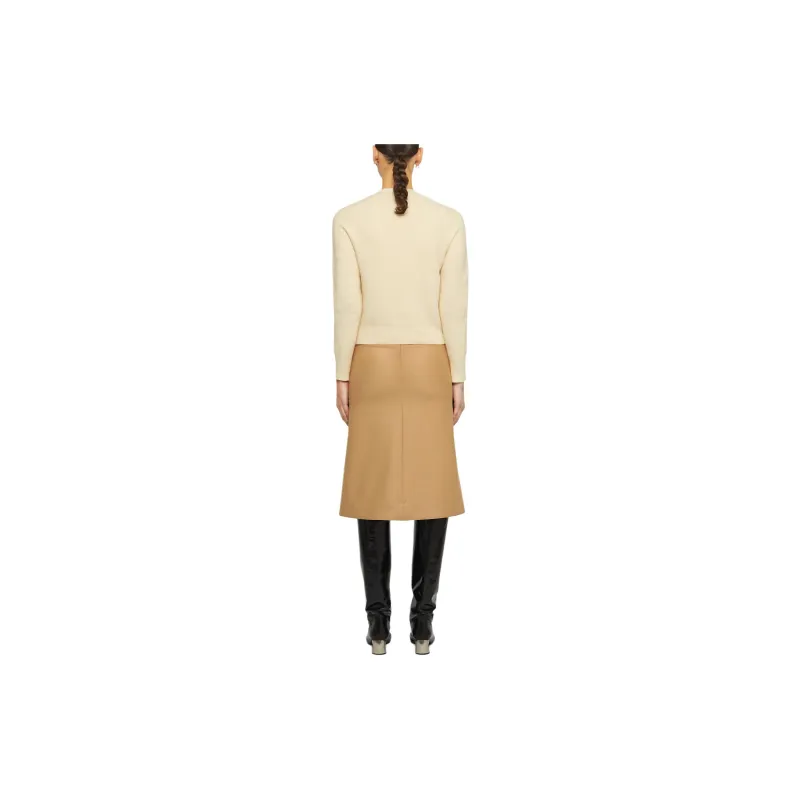 JIL SANDER Wool A line Midi Skirt-2