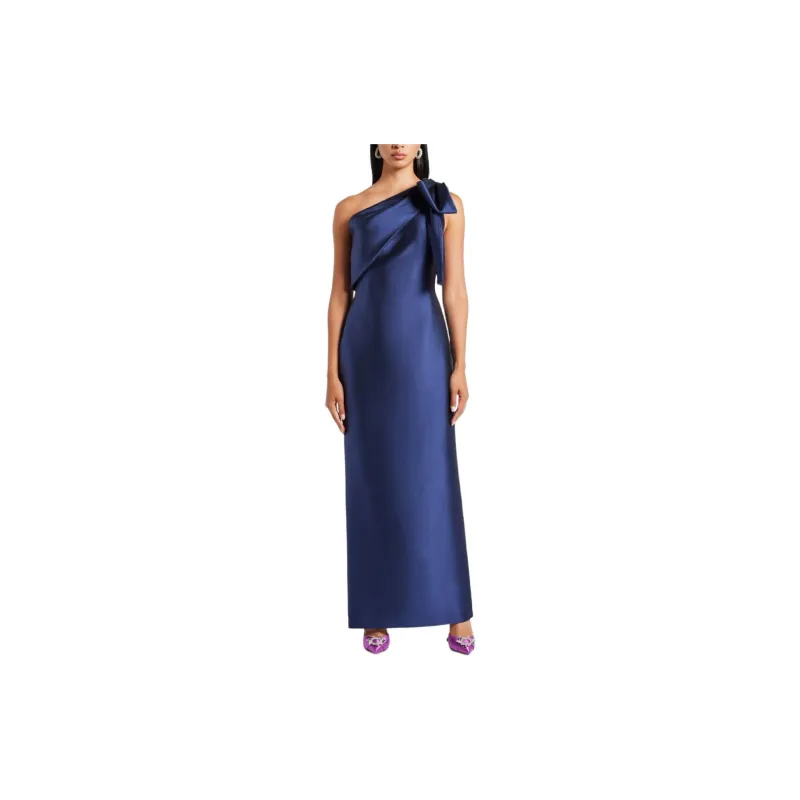 Sachin & Babi Bonnie Bow Satin finish Gown-1