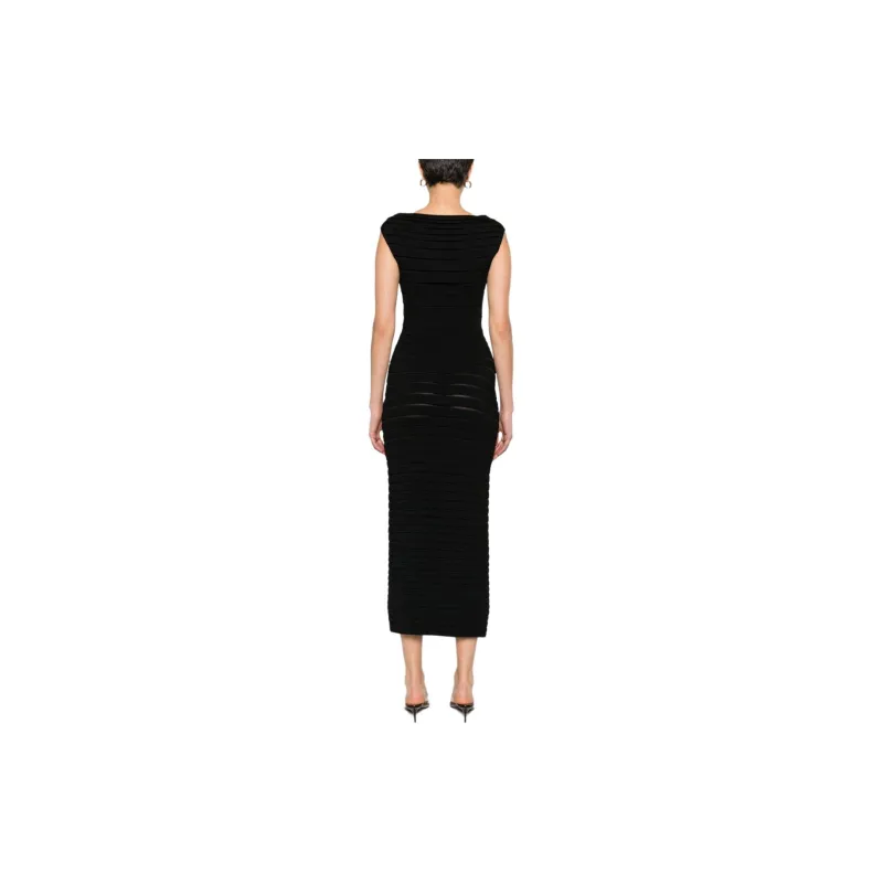 Alaia 3D-stripe Maxi Dress-2