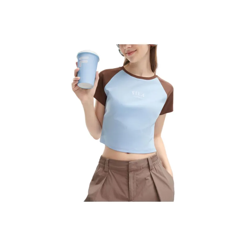 FILA Raglan Sleeve T Shirt Women's Pure True Blue-1