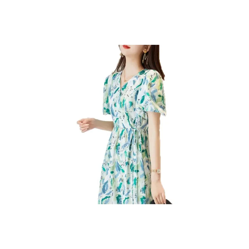 Dme Short Sleeved Dresses Women's Seaweed Green-4