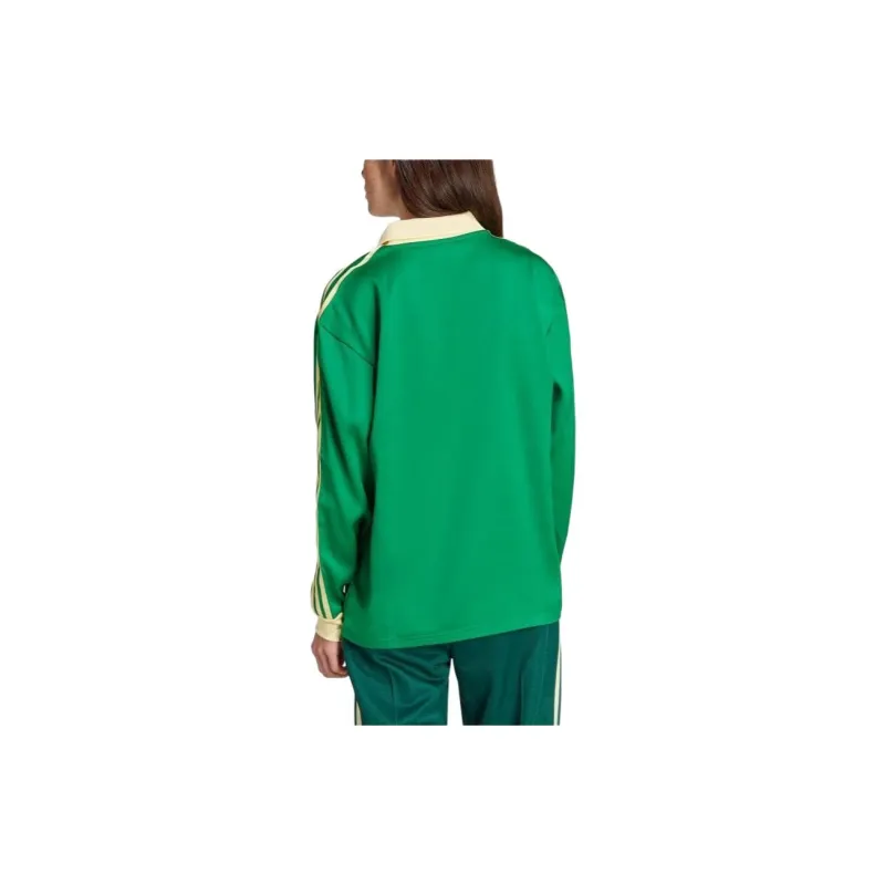 Adidas Originals 3 Stripes T Shirt Women's Green-2