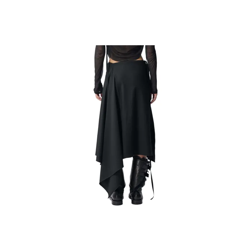Ann Demeulemeester Ylva Midi Wrap Skirt-2