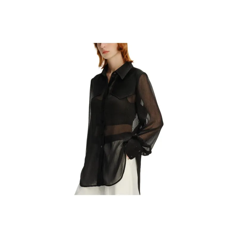 KARL LAGERFELD SS24 Shirt Women's Black-7