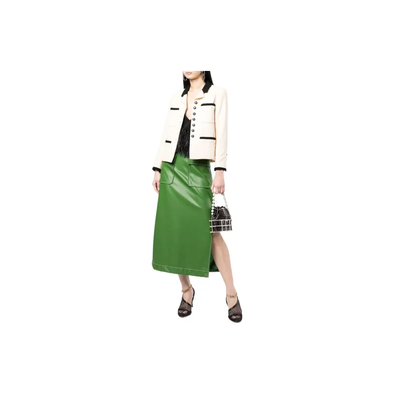 CHANEL 1996 CC-buttons Single-breasted Tweed Jacket-1